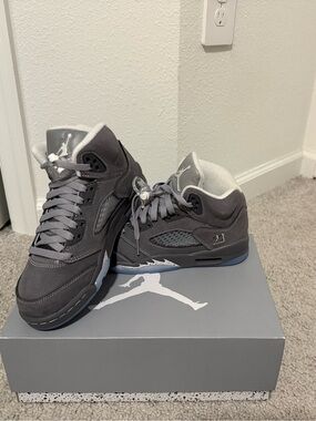Air Jordan 5 Retro (GS) Wolf Grey